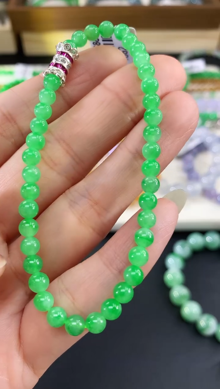 未镶嵌手串翡翠129|13800