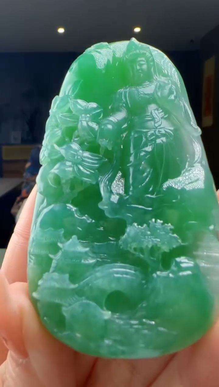 【闪购商品】翡翠吊坠(不含链)未镶嵌YJ@@9600W7J0007