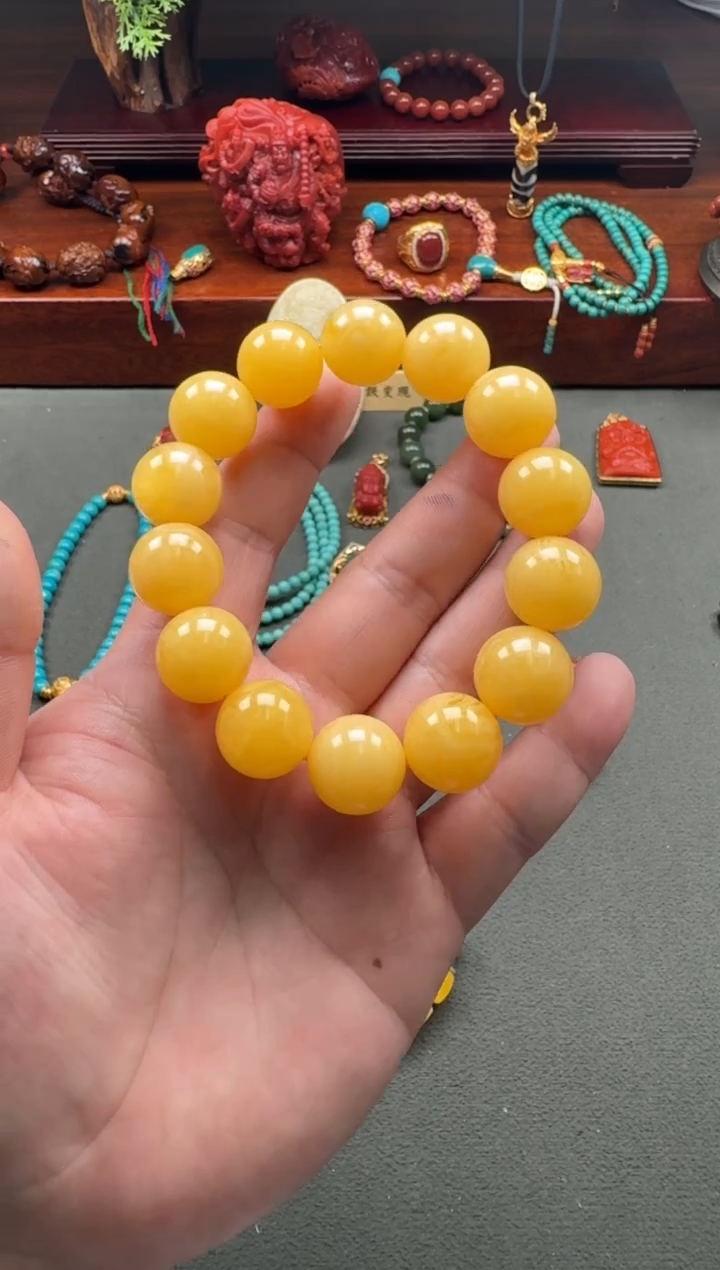 【闪购商品】蜜蜡裸石未镶嵌手串手串
