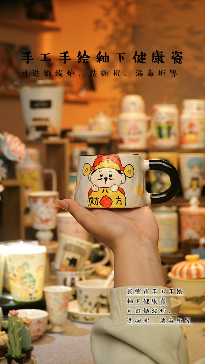 【闪购商品】杯景德镇高温釉下彩&A739