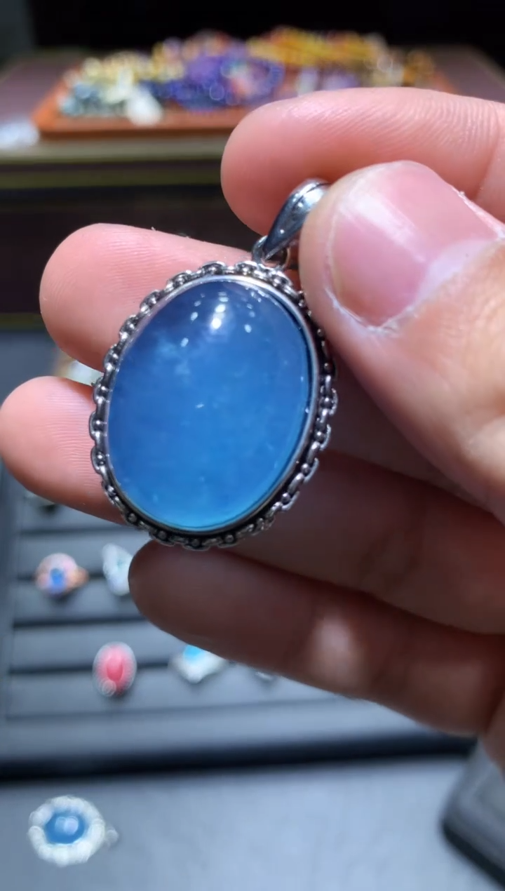 【闪购商品】海蓝宝石颈饰未镶嵌P82