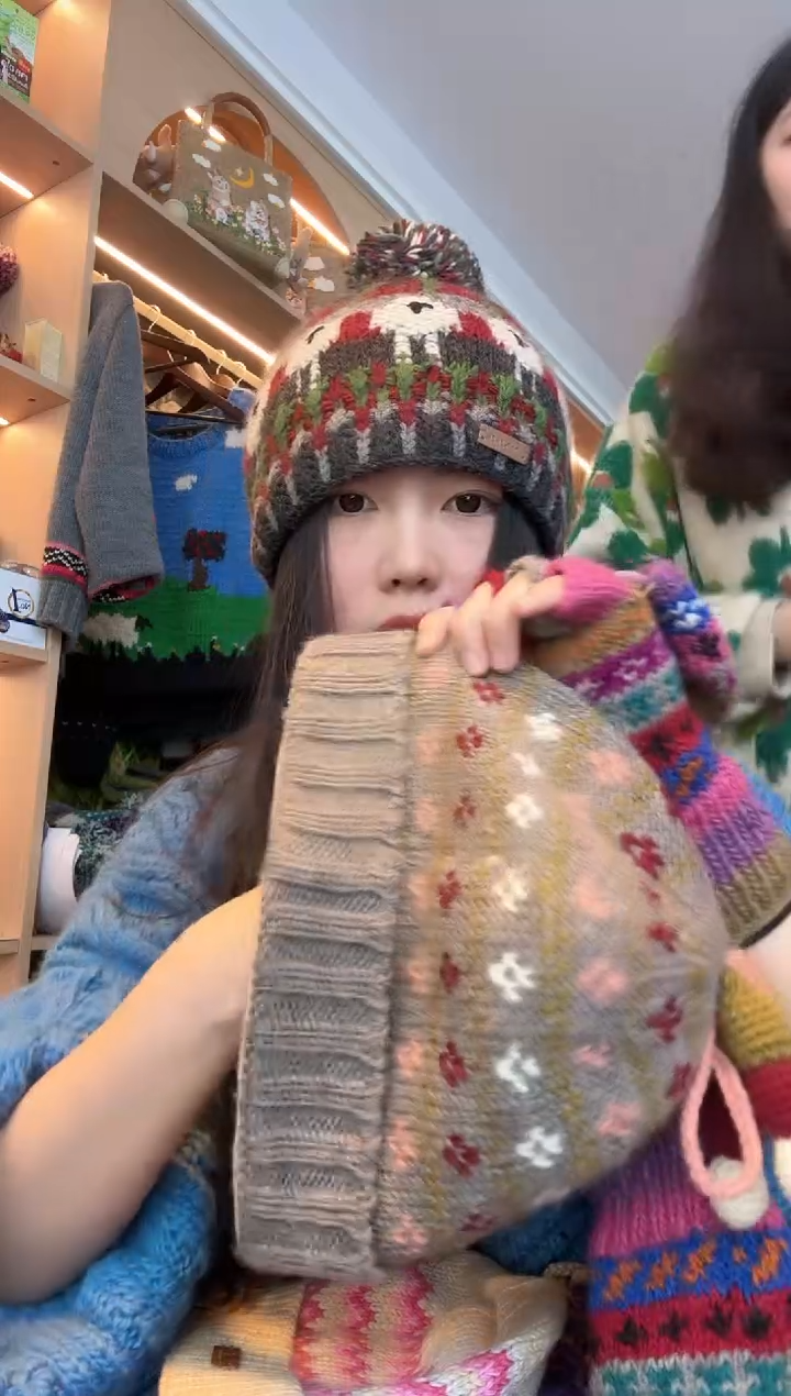 羊毛冷**知853帽子 