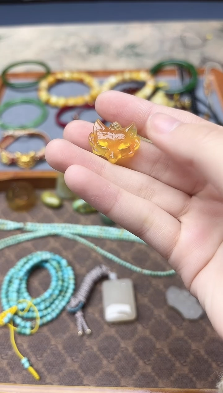 裸石蜜蜡未镶嵌蜜蜡配饰YN