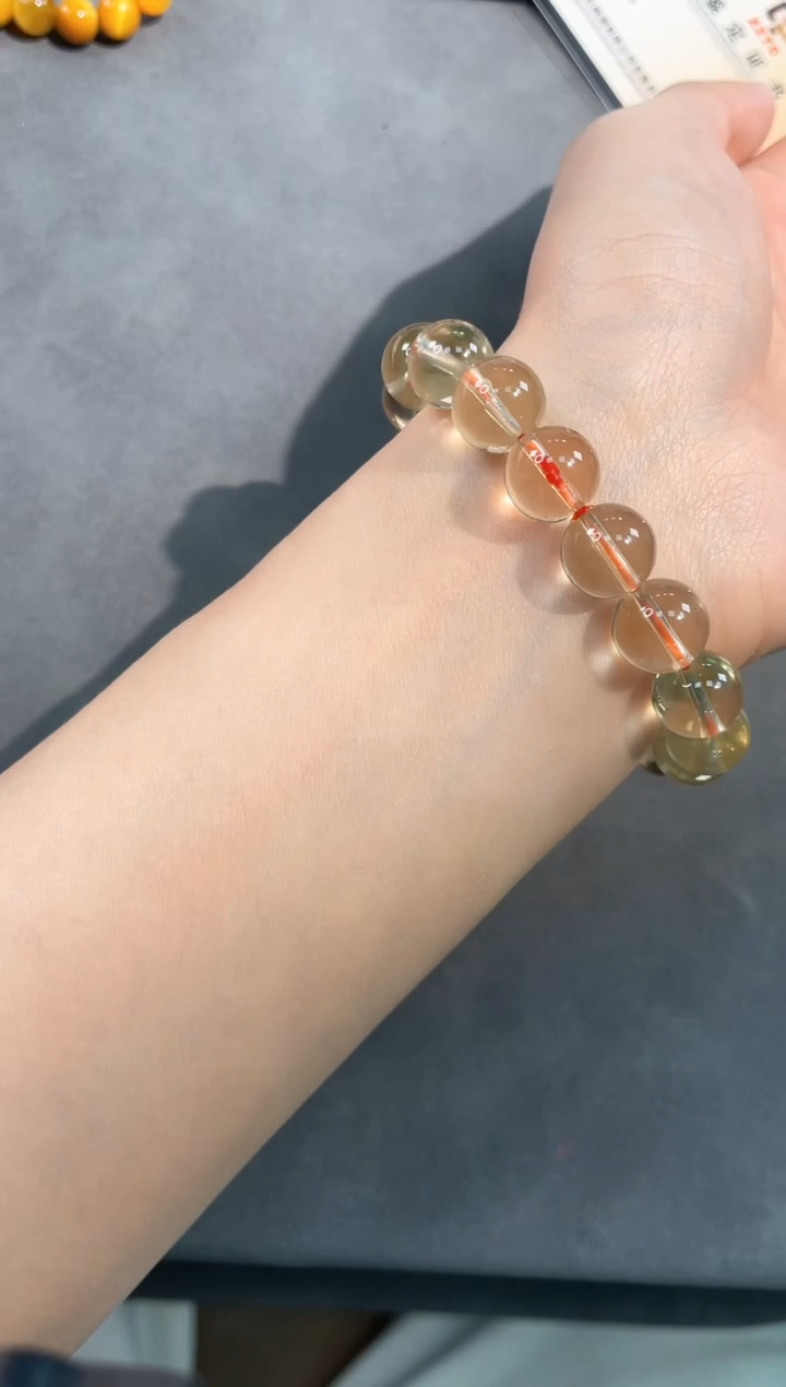 【闪购商品】黄晶手链未镶嵌105号黄水单圈单圈11mm