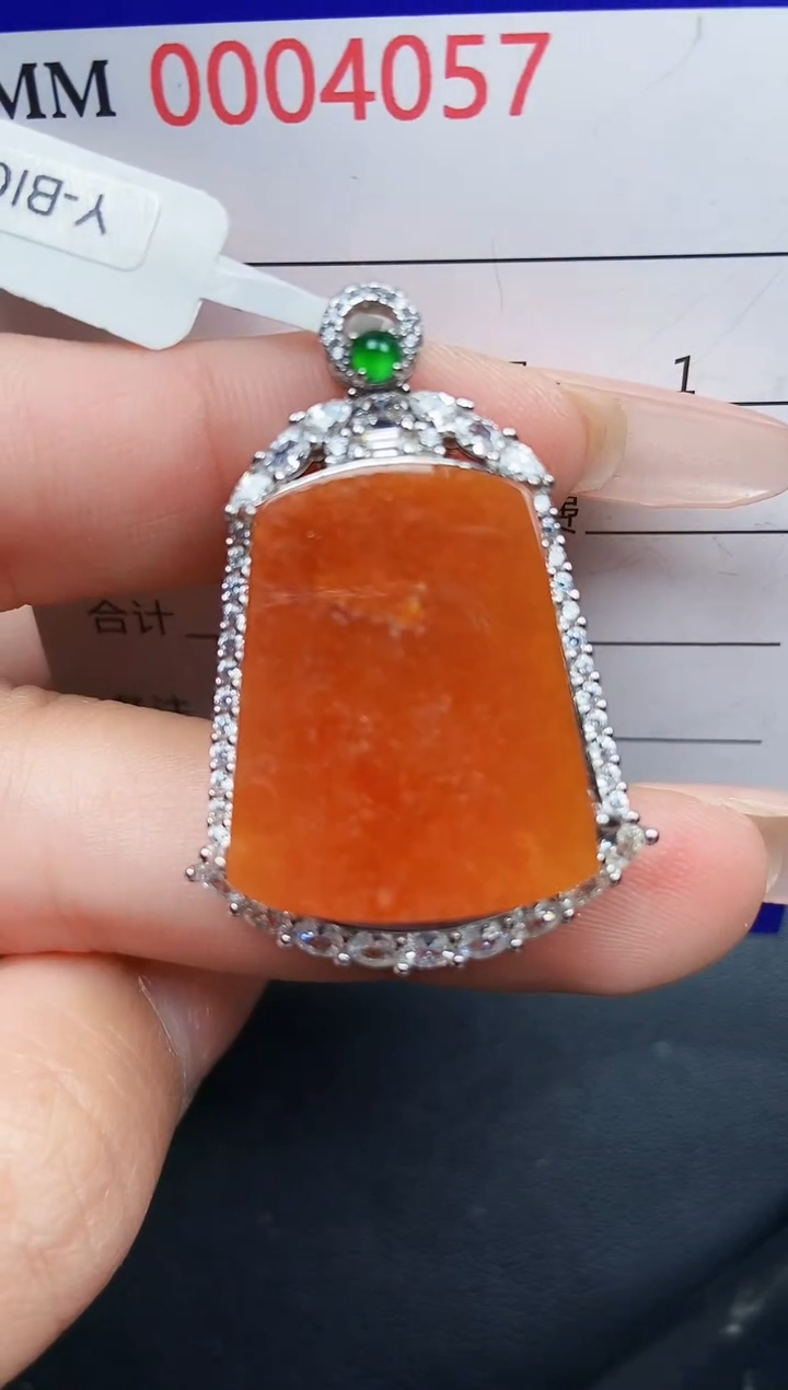 【闪购商品】翡翠颈饰银S925镶嵌4057