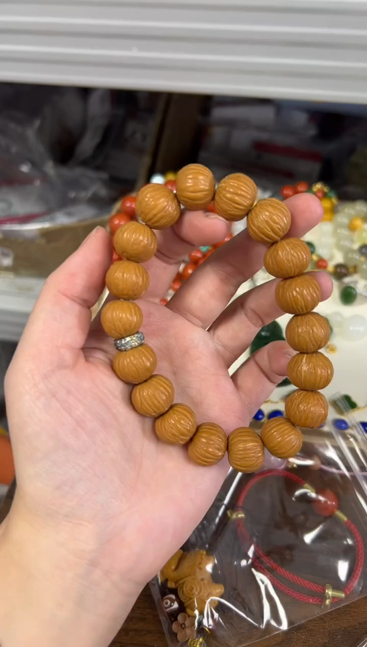 手串猴头核桃凤羽猴头配件素圈款手串[80]