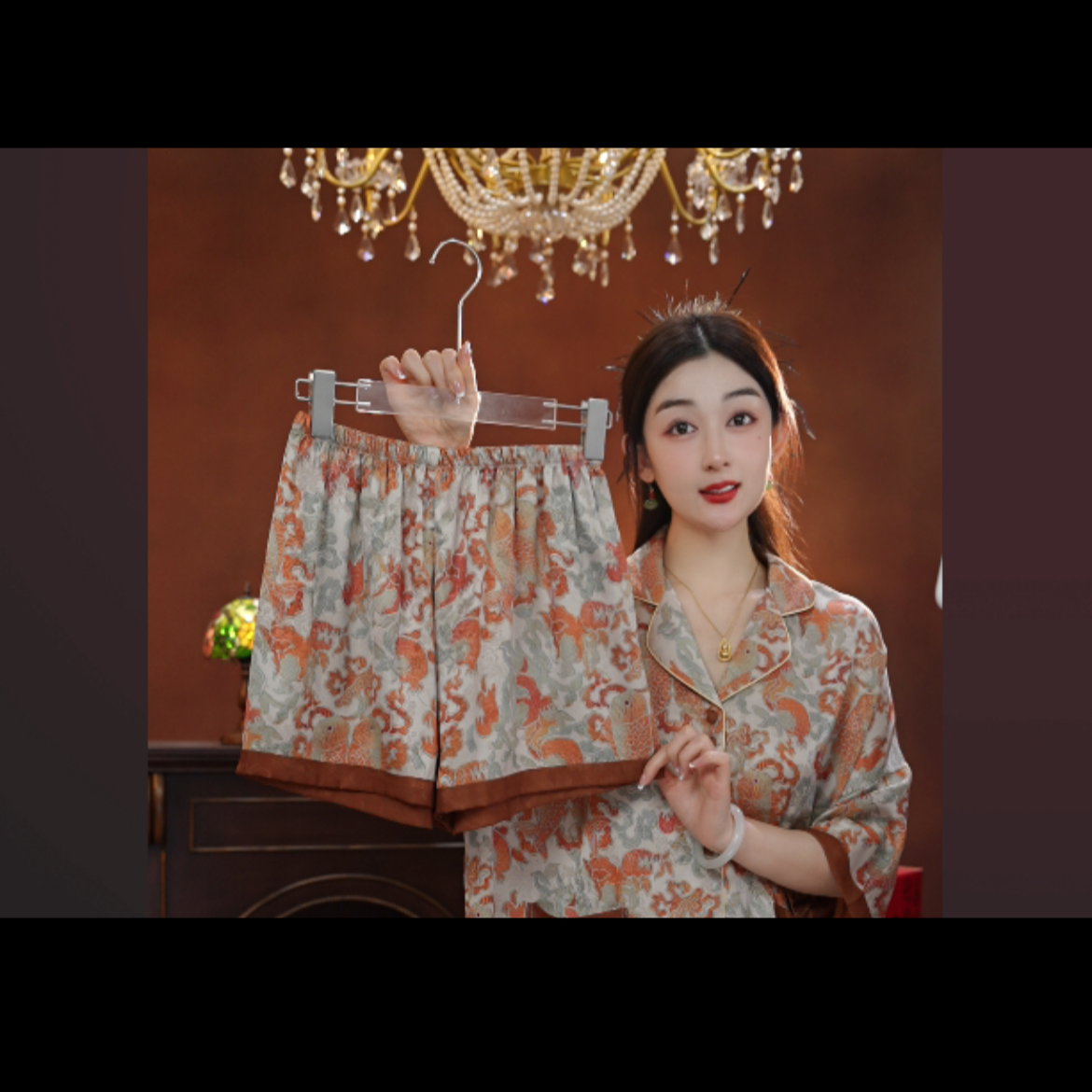 福泽锦鲤短裤SMS-1