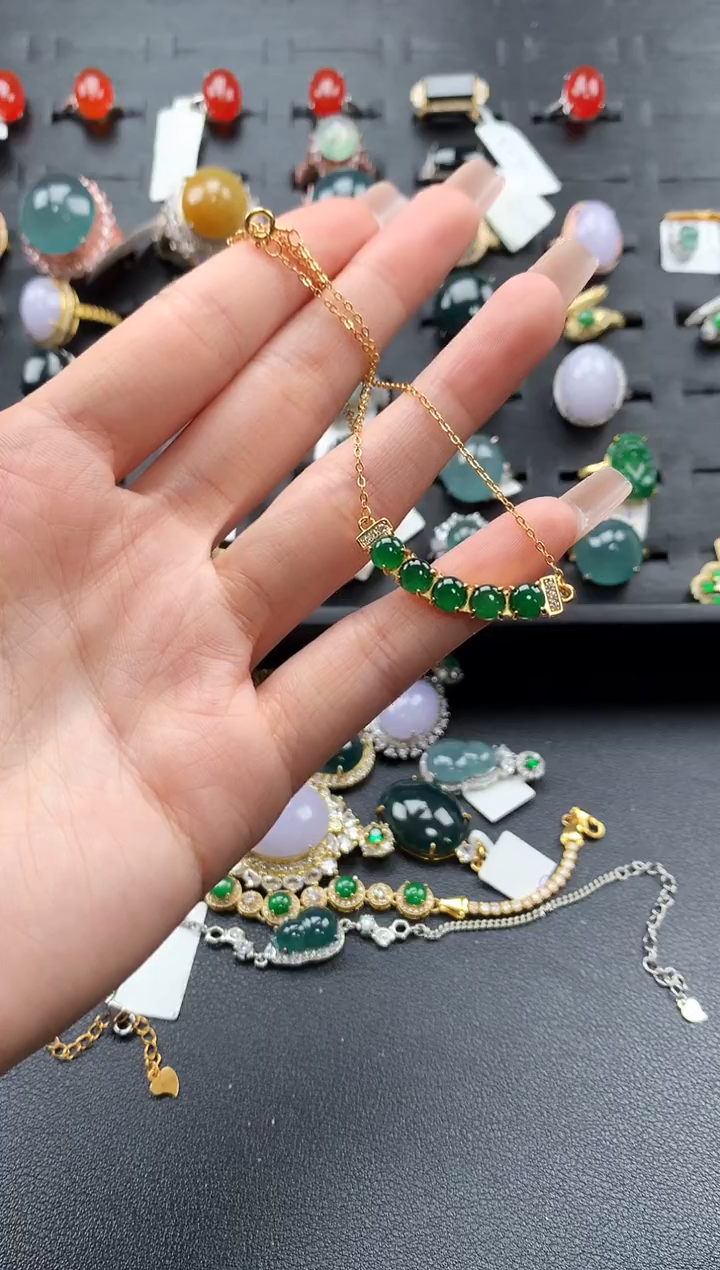 【闪购商品】翡翠戒指银S925镶嵌643534634