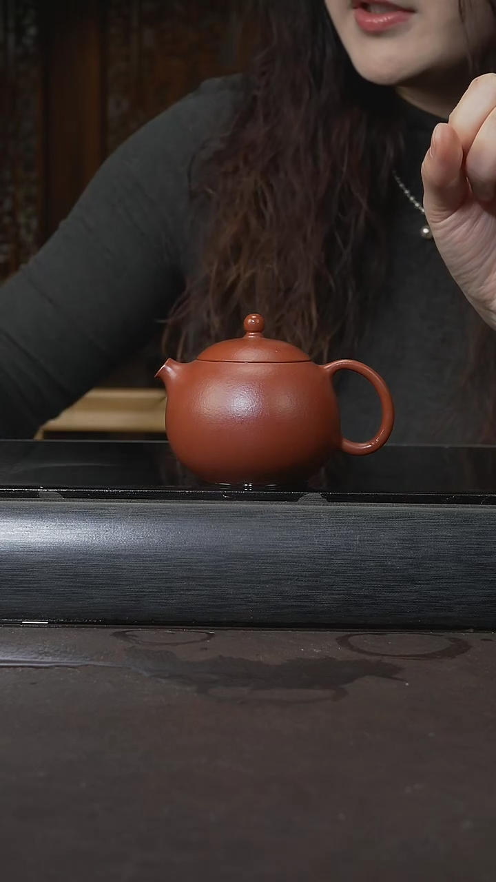 【闪购商品】紫砂茶杯梨皮朱泥 河豚西施 120cc 030