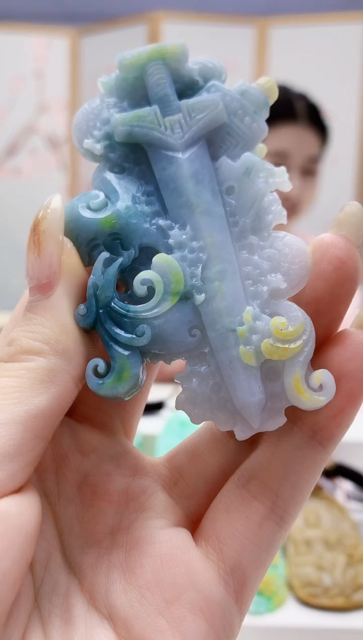 未镶嵌定制翡翠4812jw-毛货挂件15