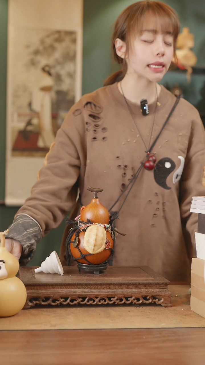 【闪购商品】235号精品天然大漆工艺防渗内胆酒葫芦~