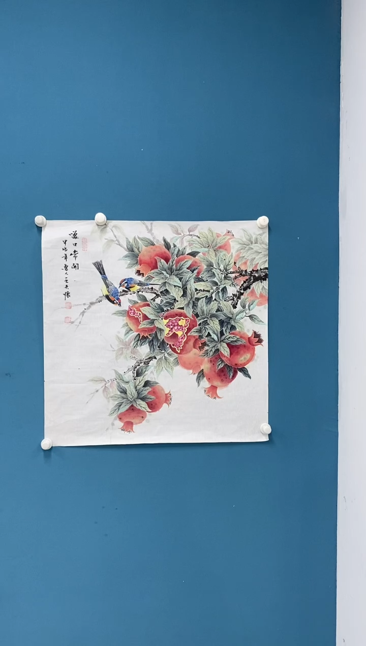 【闪购商品】国画2.26-王夫怀-斗方花鸟23