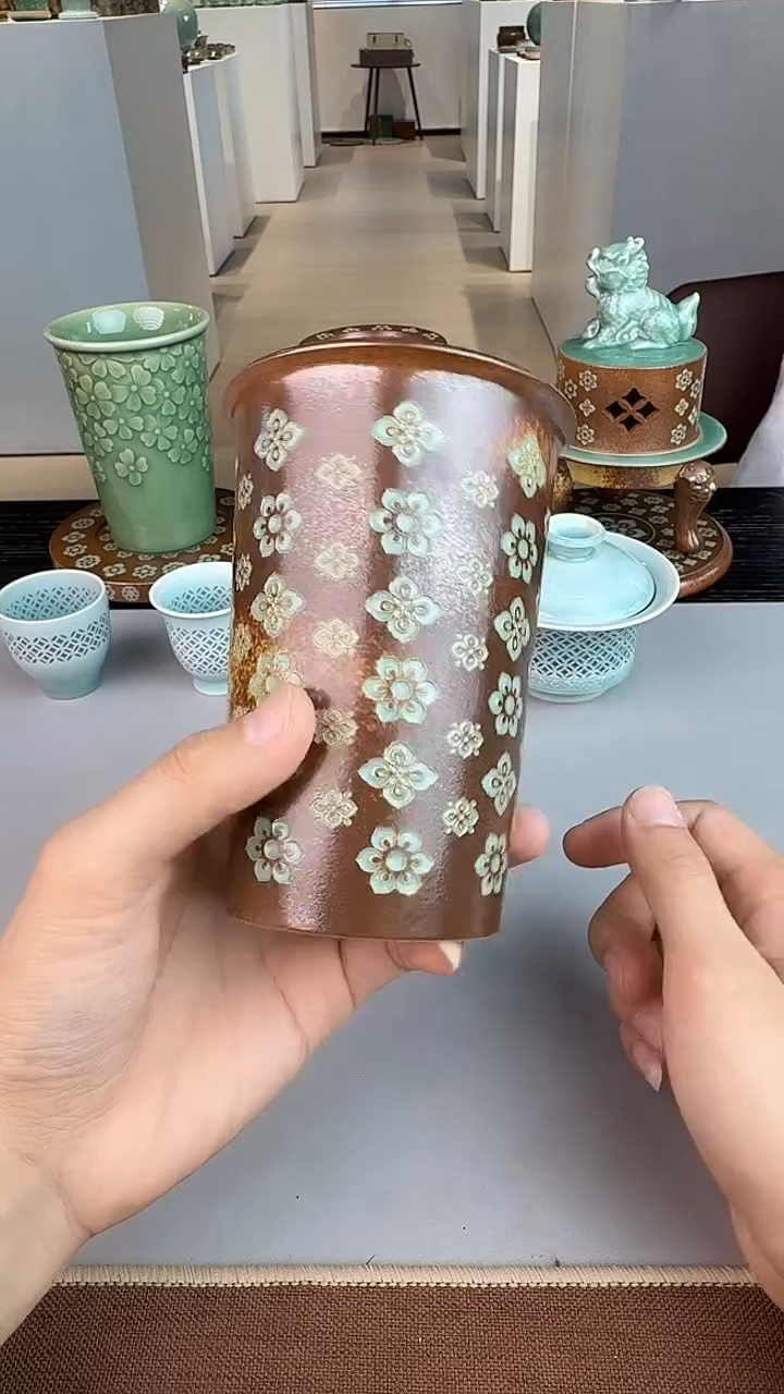 青瓷手工茶器包邮