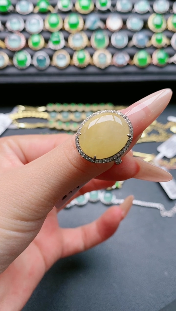 【闪购商品】翡翠戒指银S925镶嵌1111111