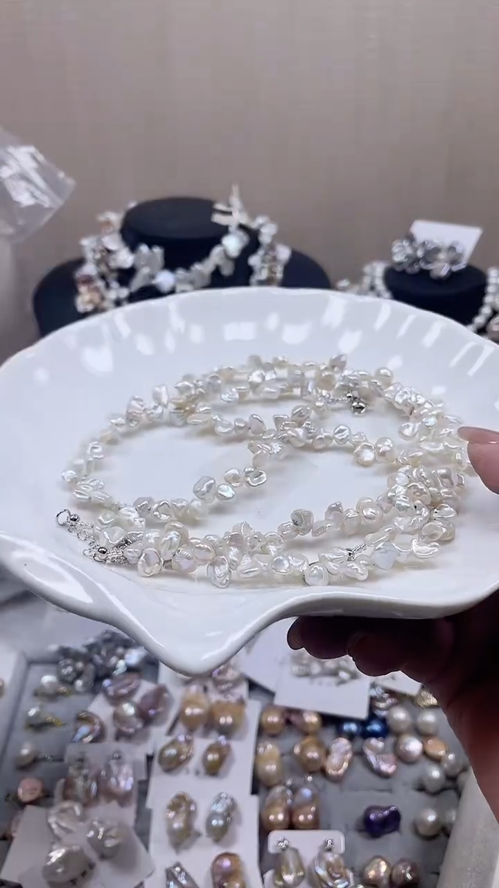 未镶嵌项链淡水珍珠【纯恬饰品】（多样性发货发一）