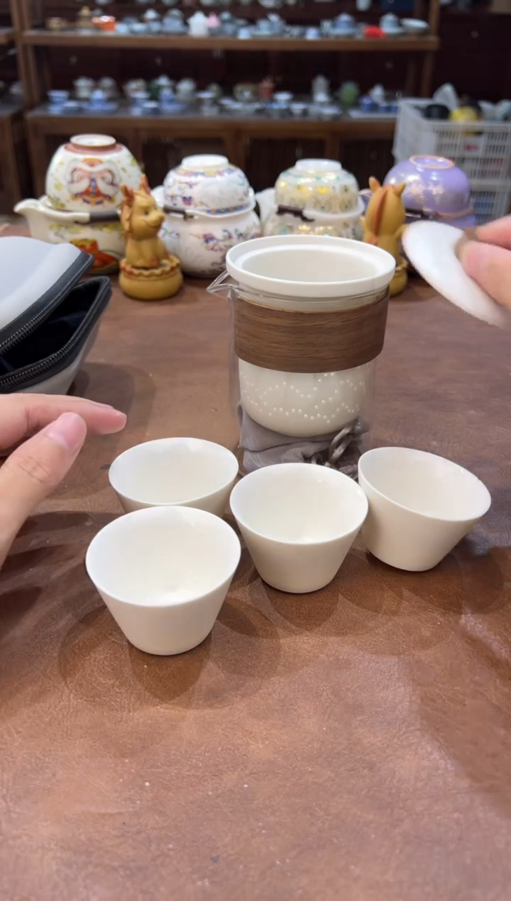 真的很便宜会开片的旅行茶具·