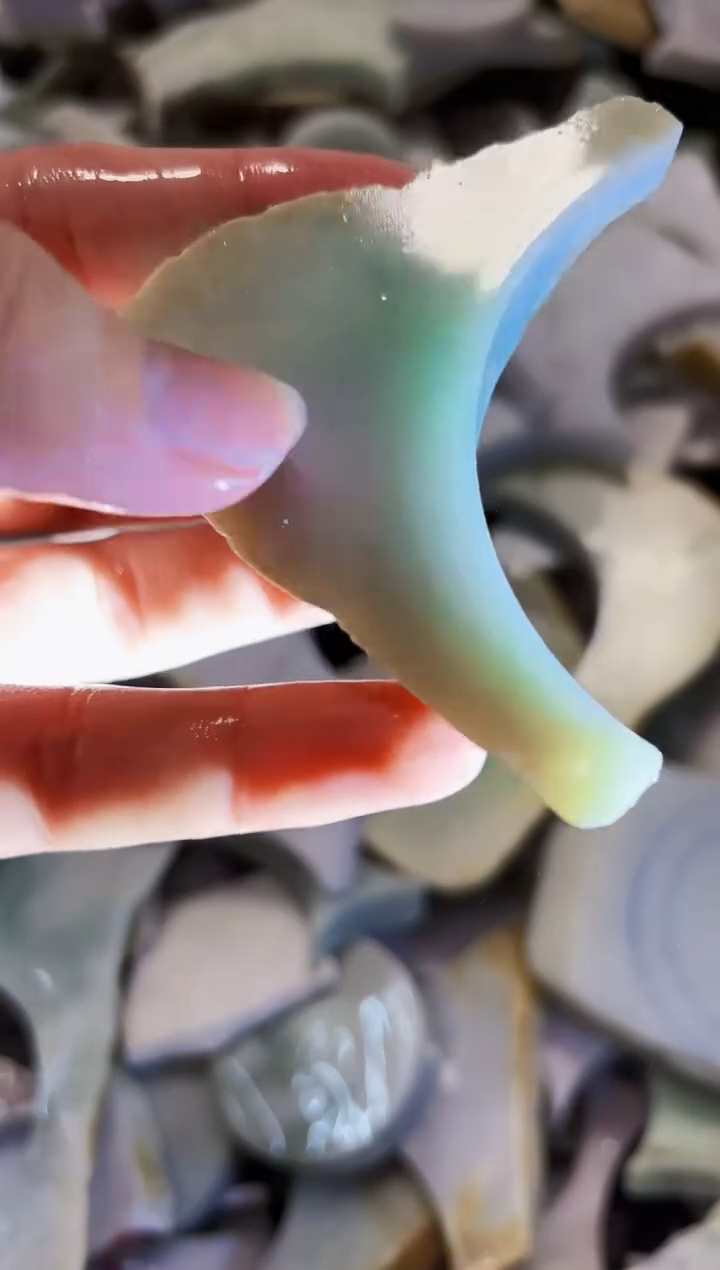 【闪购商品】翡翠颈饰未镶嵌A货白谭1934