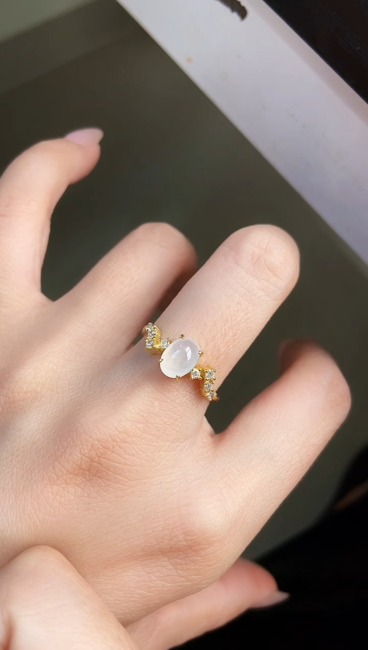 银S925镶嵌戒指翡翠12