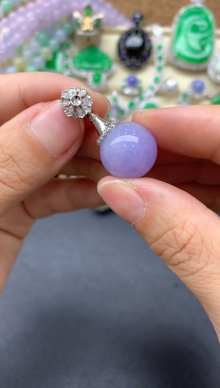 【闪购商品】翡翠颈饰18K金镶嵌597-中国好珍宝