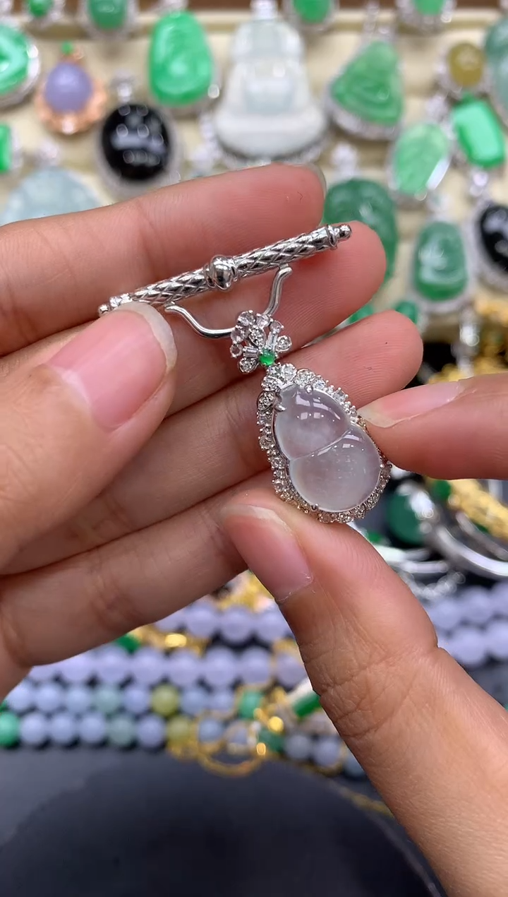 【闪购商品】翡翠颈饰18K金镶嵌376-中国好珍宝