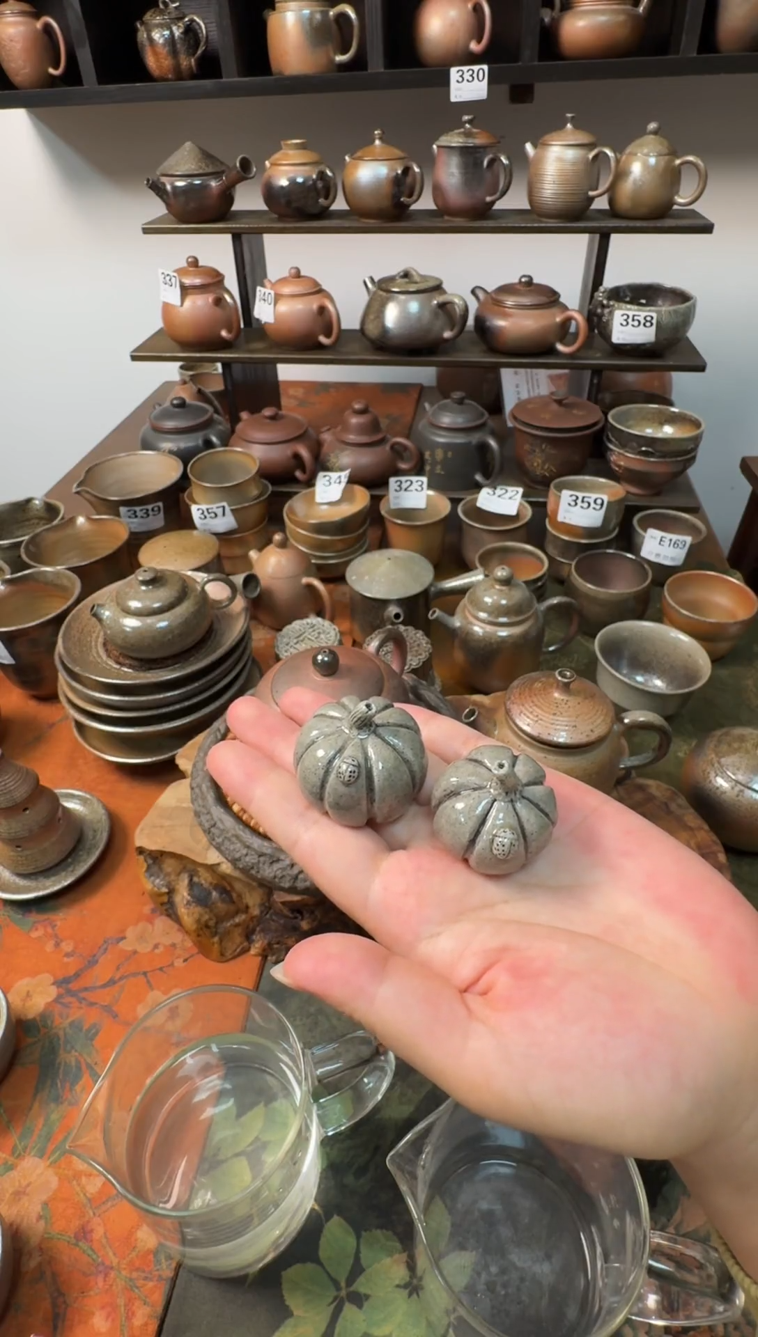 坭兴陶清**尔柴烧南瓜手作