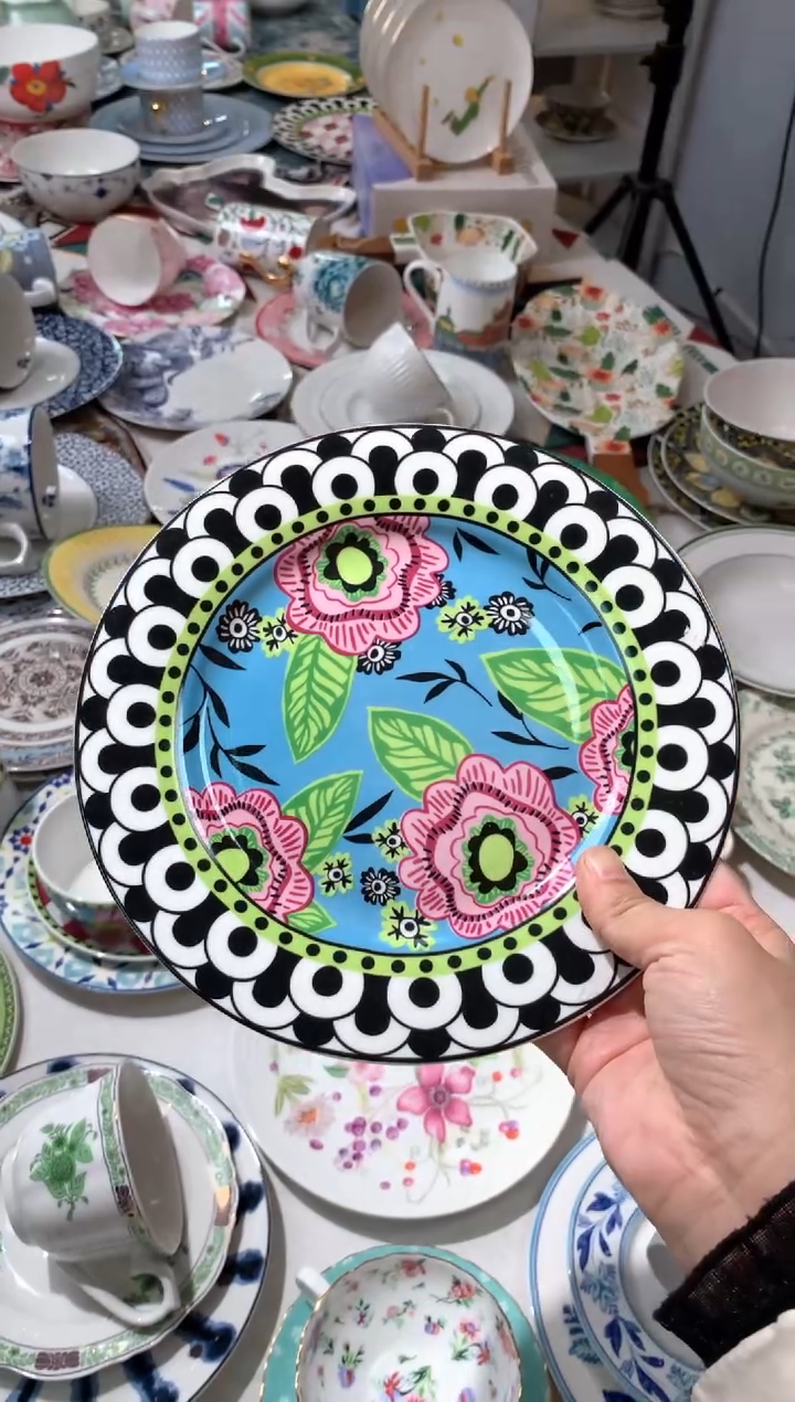 【闪购商品】瓷片CC485陶瓷没有完美无瑕陶瓷1个8寸