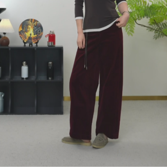 【U.M】泰晤士河双股灯芯绒高棉休闲裤通勤裤百搭显瘦