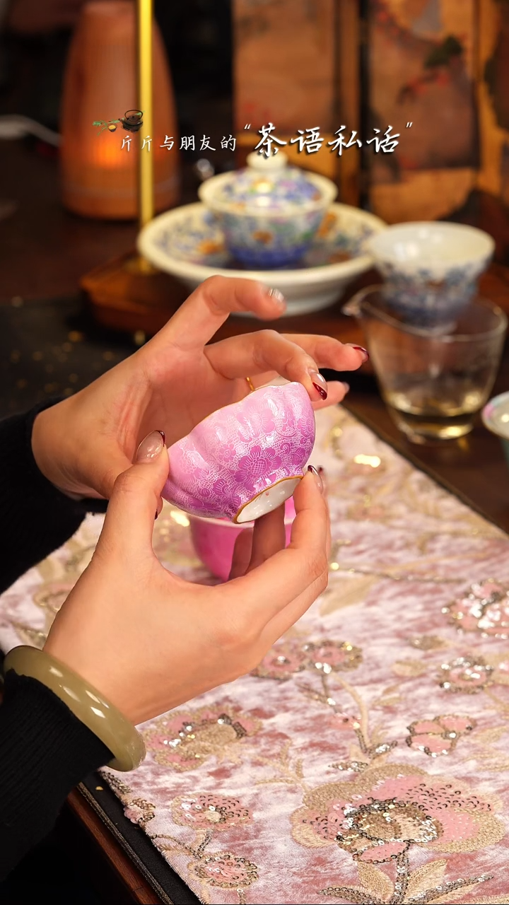 【闪购商品】灵玺贡坊   粉紫   蝴蝶   单杯