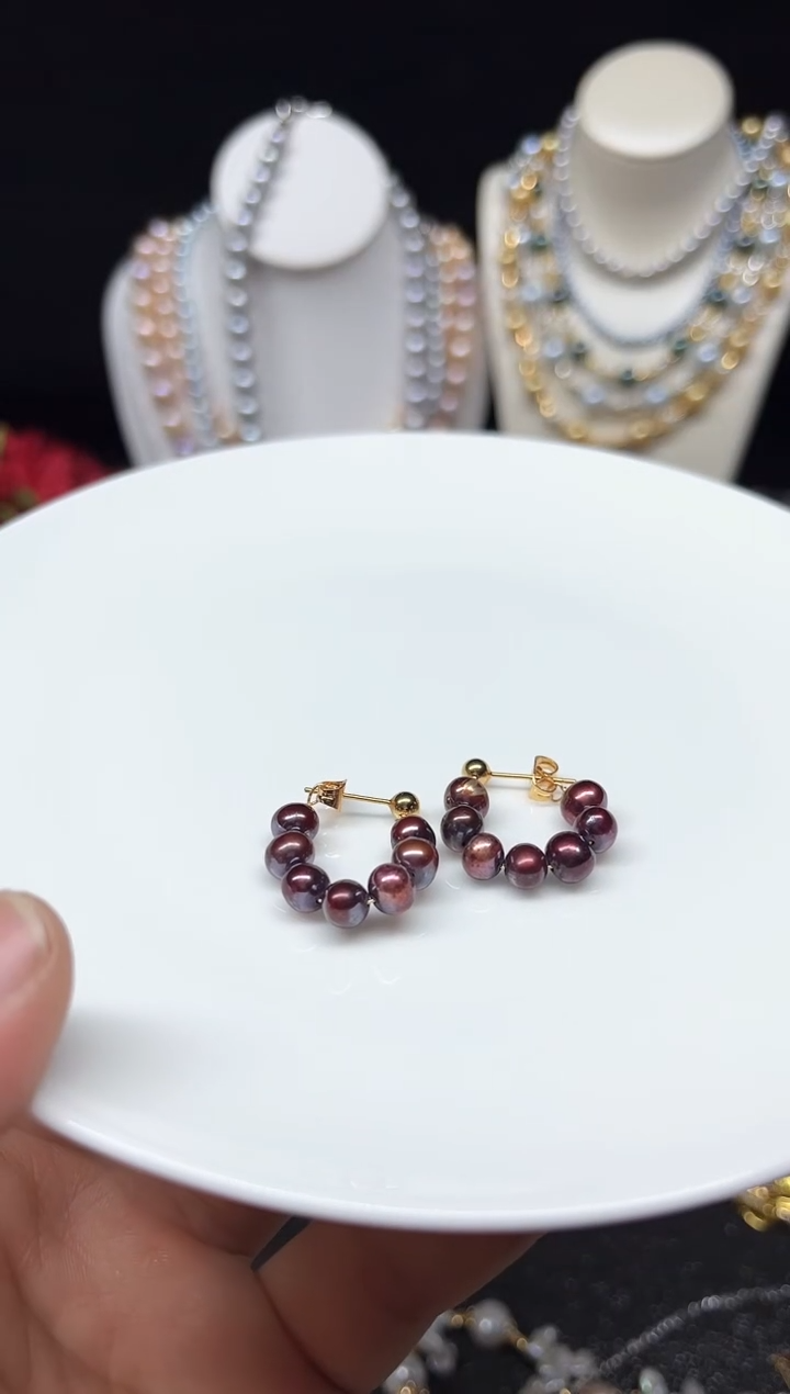 【闪购商品】淡水珍珠耳饰未镶嵌多人