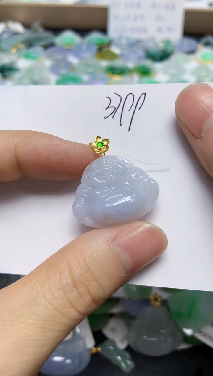 翡翠未镶嵌颈饰天然缅甸翡翠A货