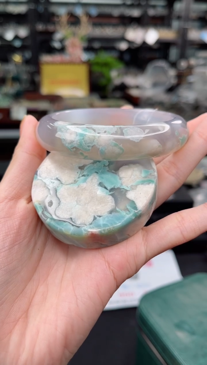 【闪购商品】石英质玉手镯未镶嵌62圈口（赠品镯心）S921164