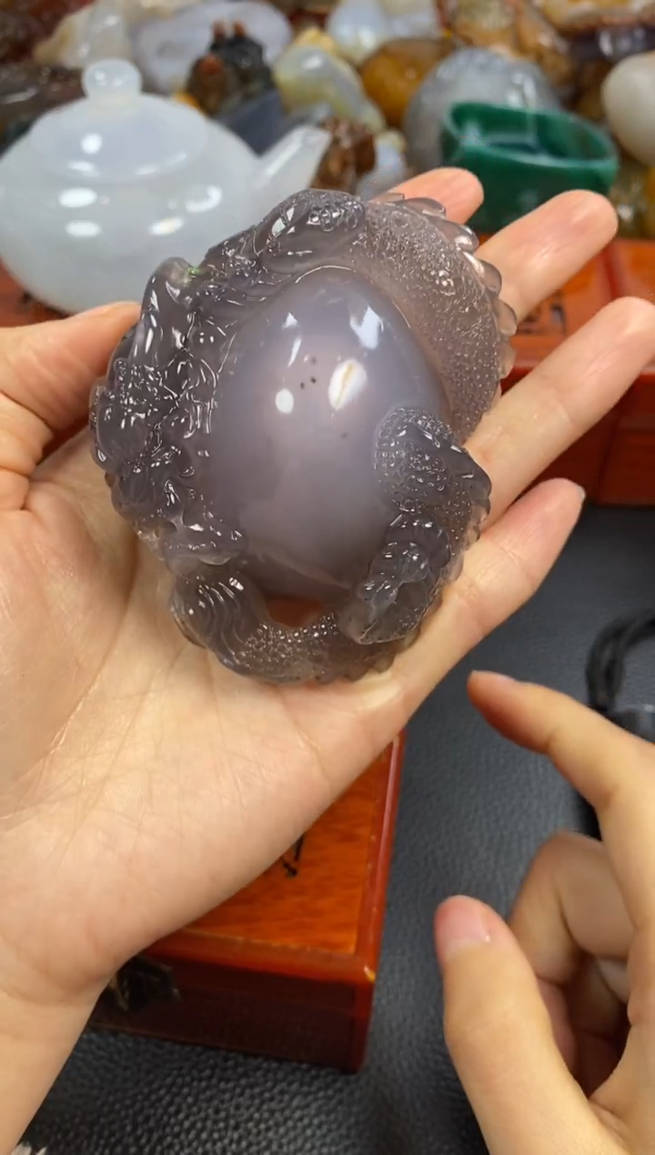 未镶嵌手把玛瑙/玉髓释*文1