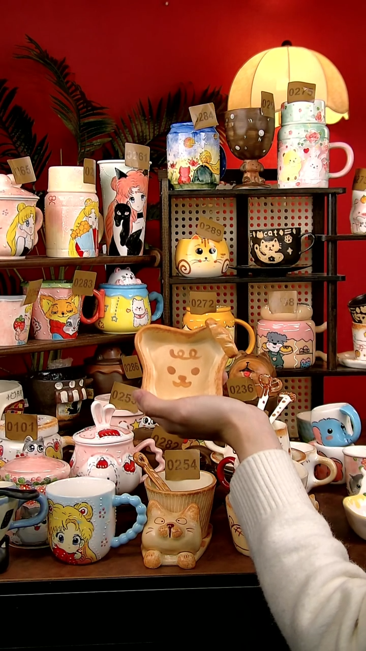 碟瓷DIY景德镇创意手工陶瓷卡通风面包系列蘸料碟