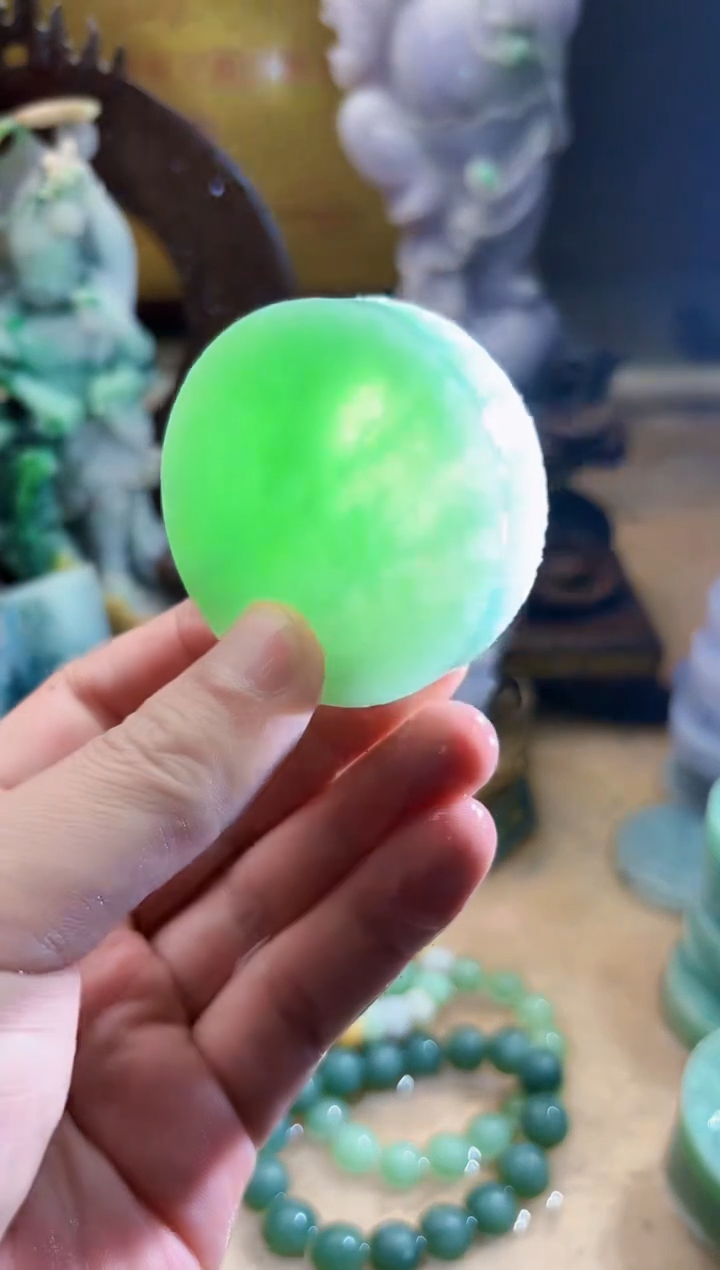 未镶嵌挂件翡翠A货张麦8583