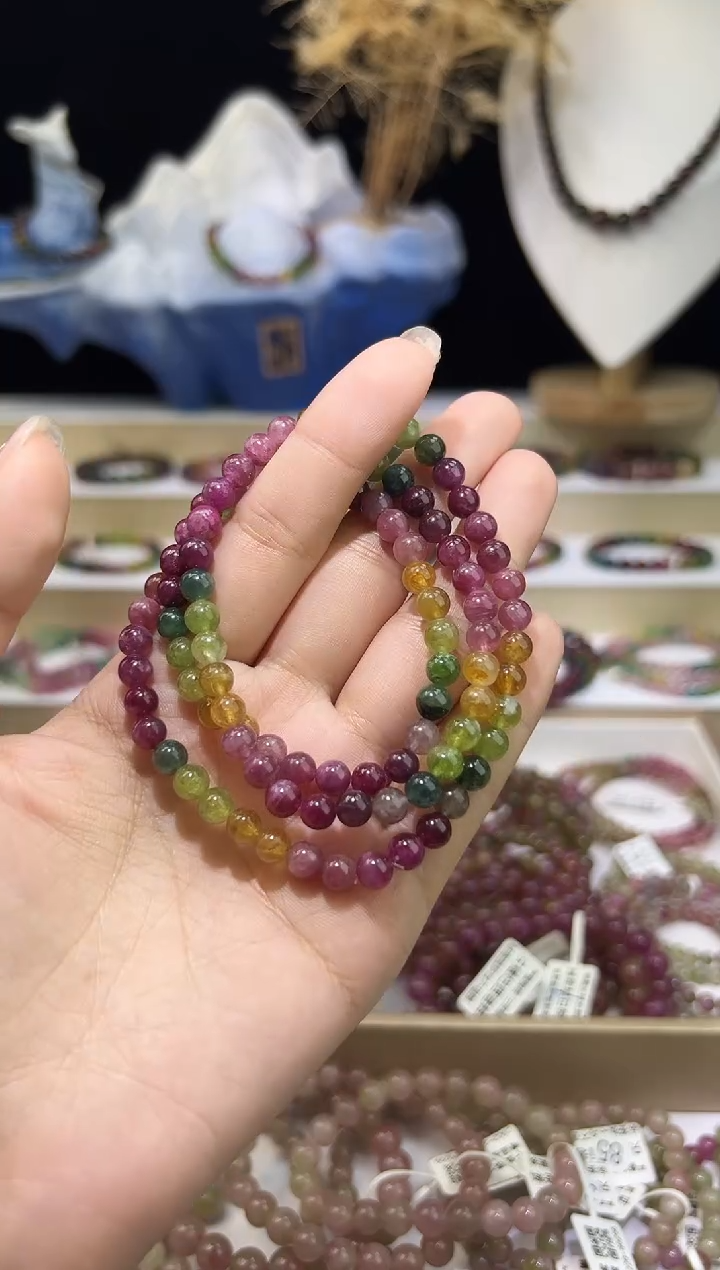 【闪购商品】碧玺/未镶嵌5mm+碧玺多圈多样性发货