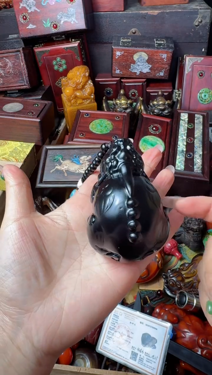 【闪购商品】和田玉（墨玉）挂件未镶嵌主播推荐：一物一拍，讲解为准！