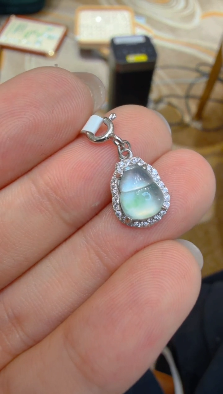 吊坠(不含链)银S925镶嵌翡翠多样性团购发一件