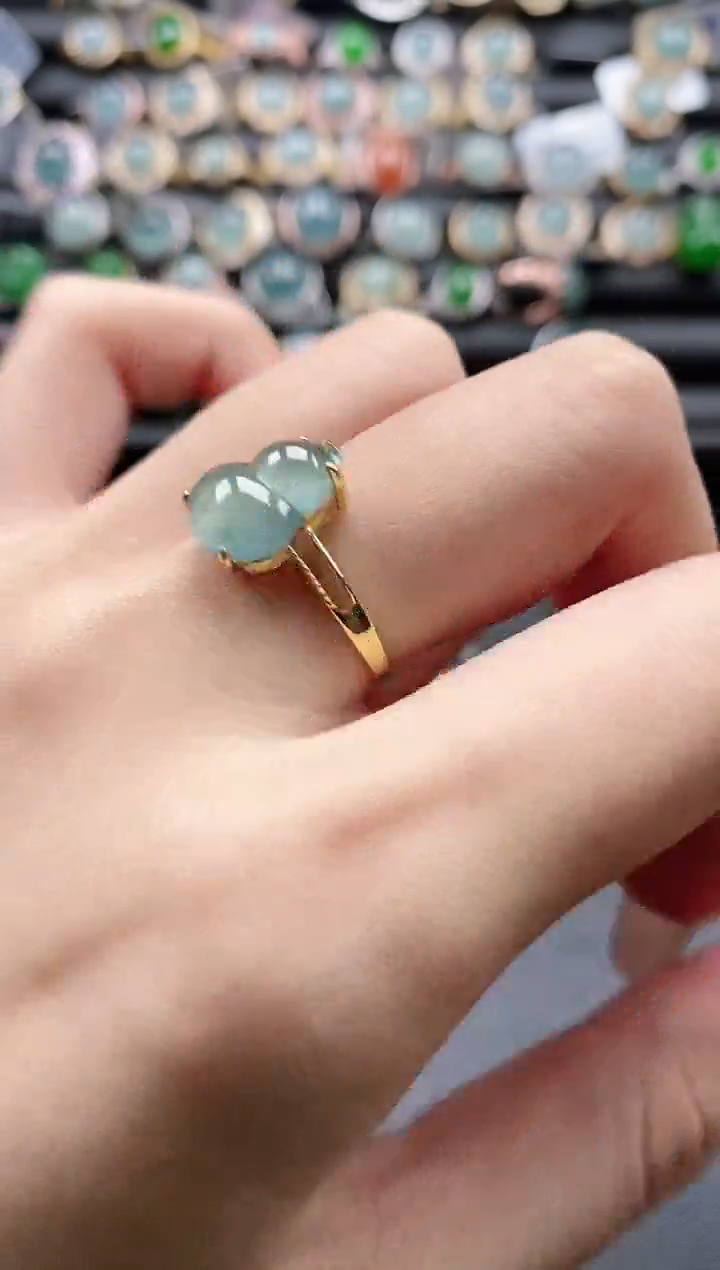 【闪购商品】翡翠戒指银S925镶嵌51151