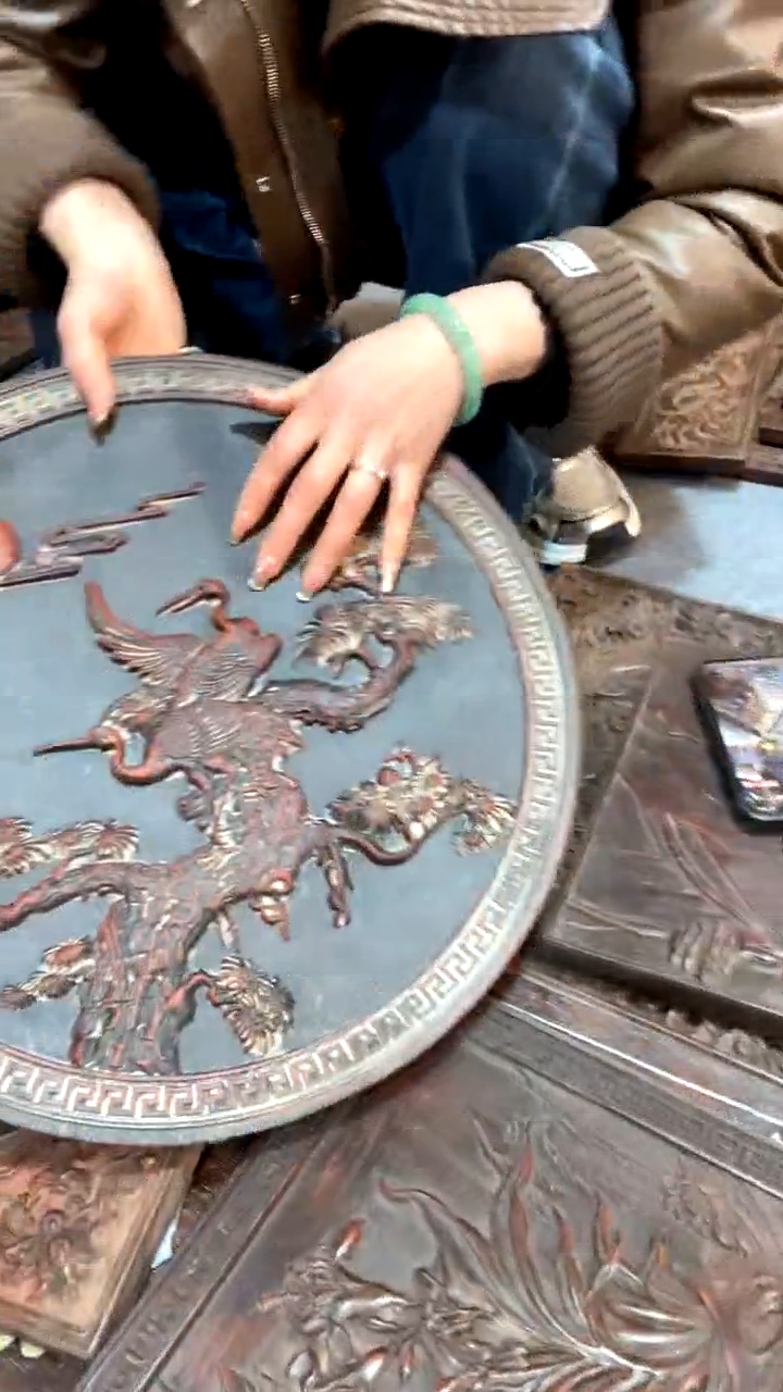 【闪购商品】木A紫檀雕刻板一物一拍以直播间为准