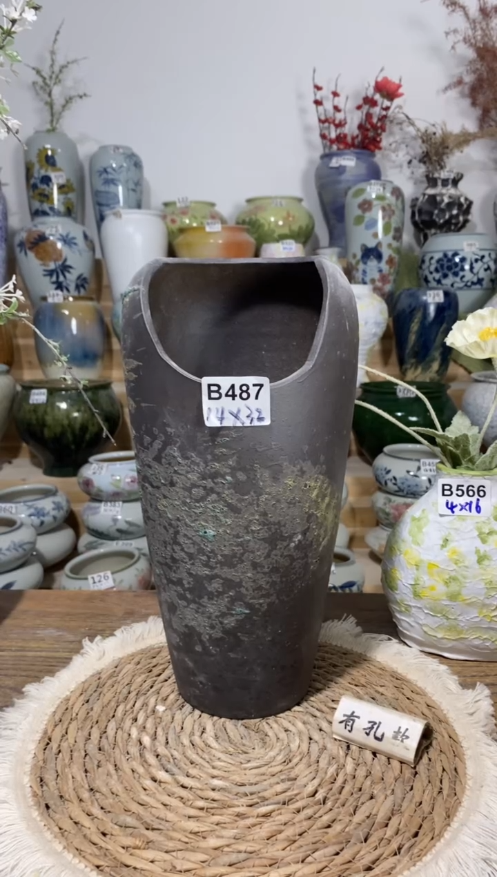 景德镇瓷韵陶瓷花盆   手工制品 完美主义者慎拍 B487