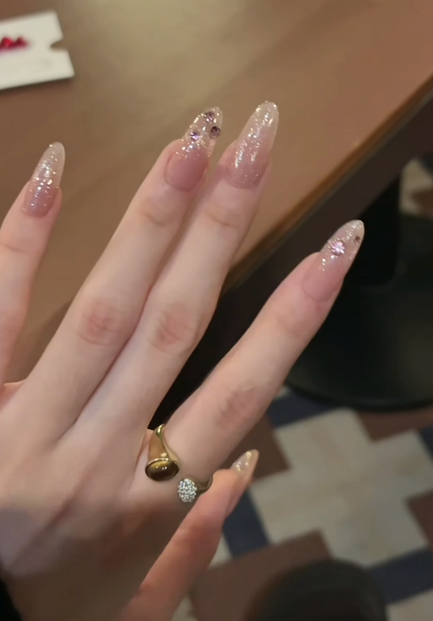 【粉色星河】Cheer-ego夏天纯手工高品质穿戴甲C570（预售）