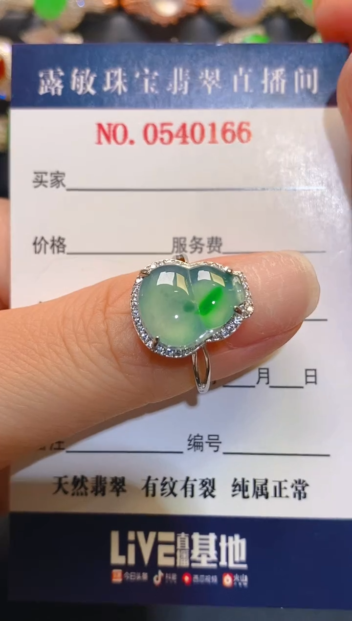 银S925镶嵌翡翠耳饰天然