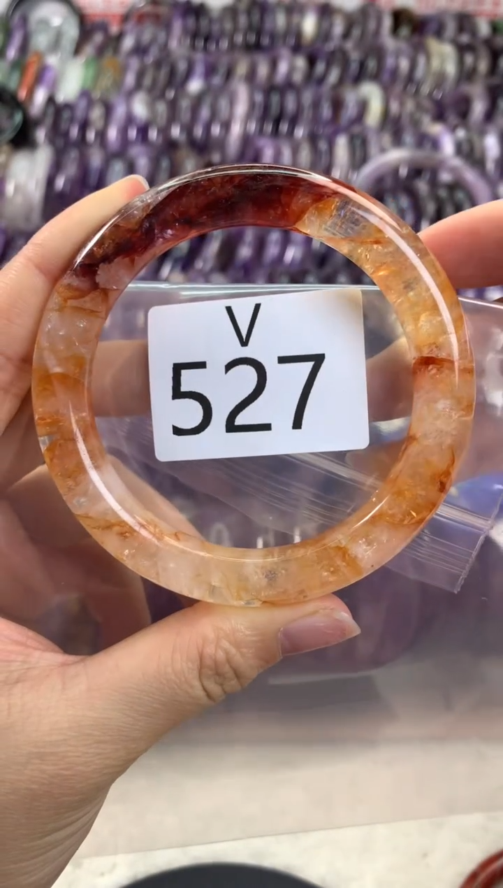 【闪购商品】水晶水晶手镯V未镶嵌527-57