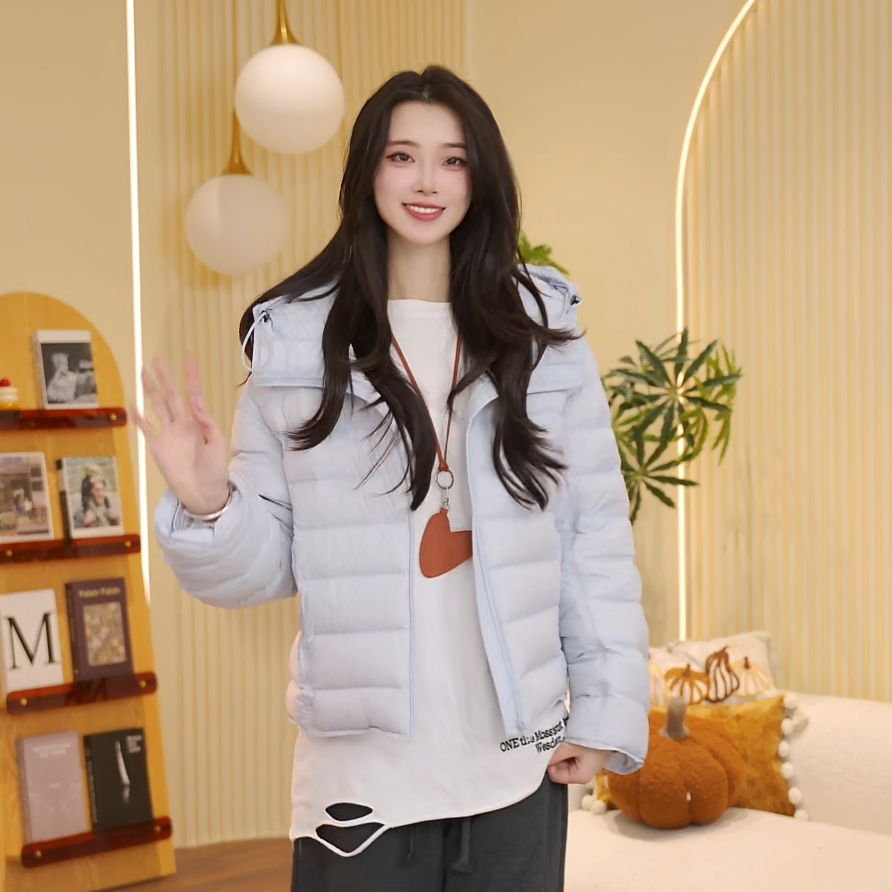 YAYA/鸭鸭【排骨4.0】-羽绒服外套女冬季2025新款白鸭绒保暖连帽