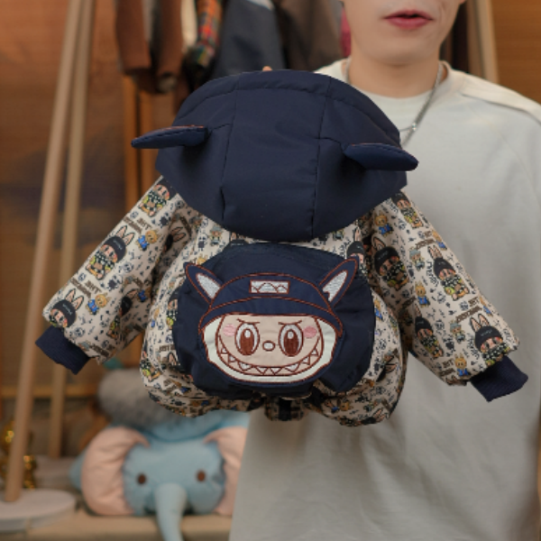 L【麦田】2025冬季新款刺绣棉服拉布布 男女宝宝可爱外套