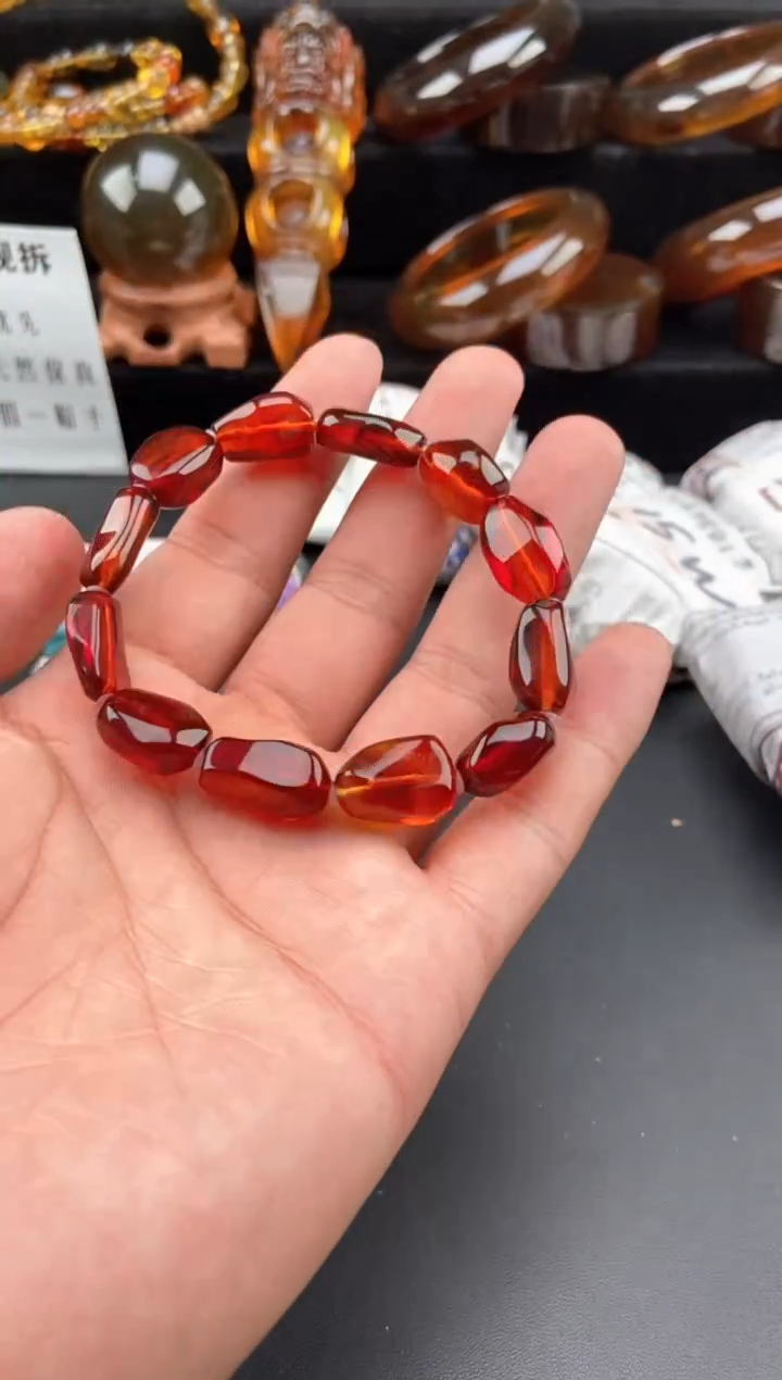 【闪购商品】琥珀手链未镶嵌血珀随形手串