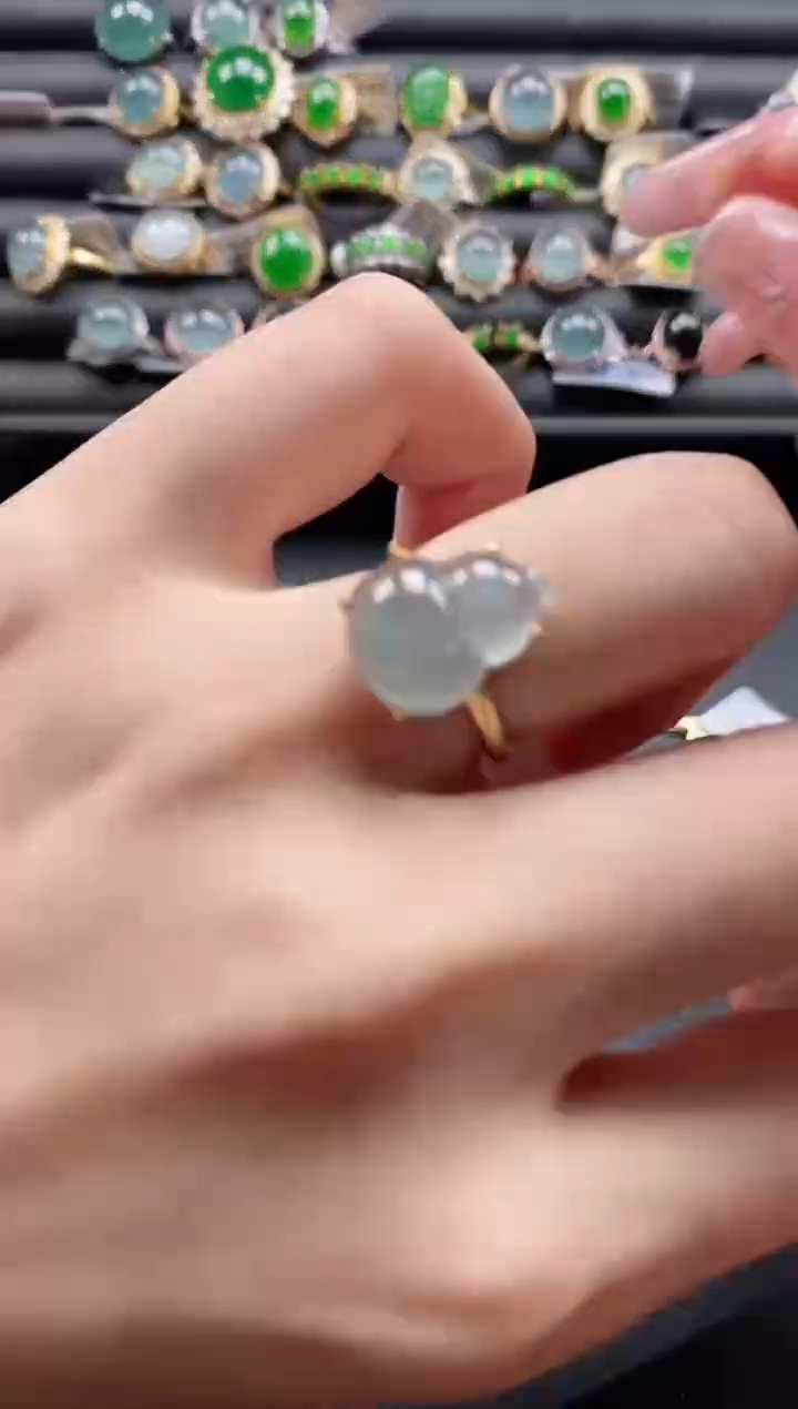 【闪购商品】翡翠戒指银S925镶嵌1111