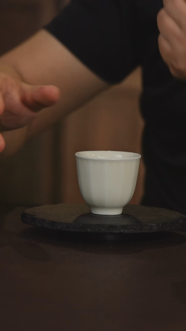 定窑陶瓷主人闻香杯