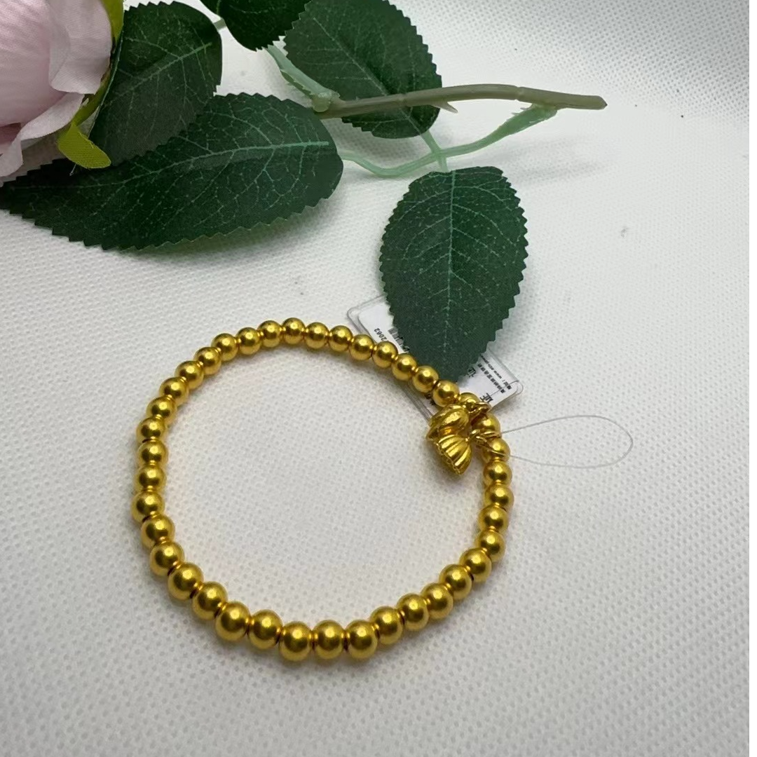 红飞珠宝足金手链