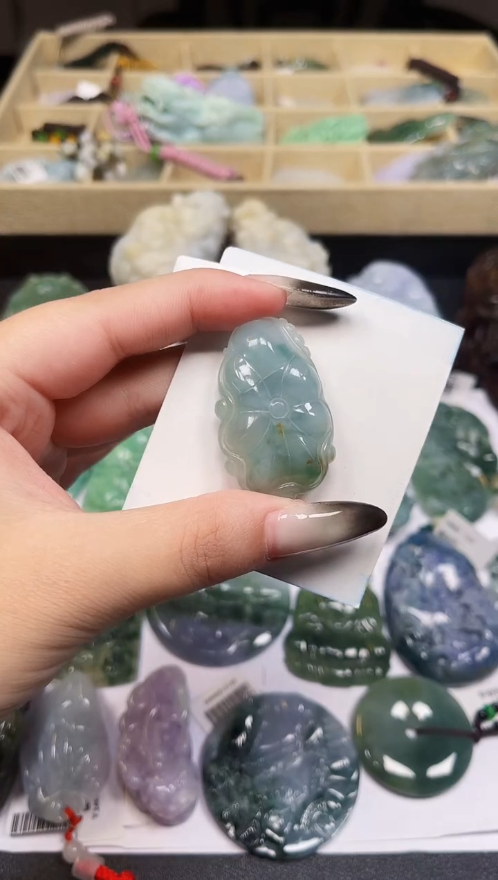 颈饰未镶嵌翡翠天然缅甸A货翡翠